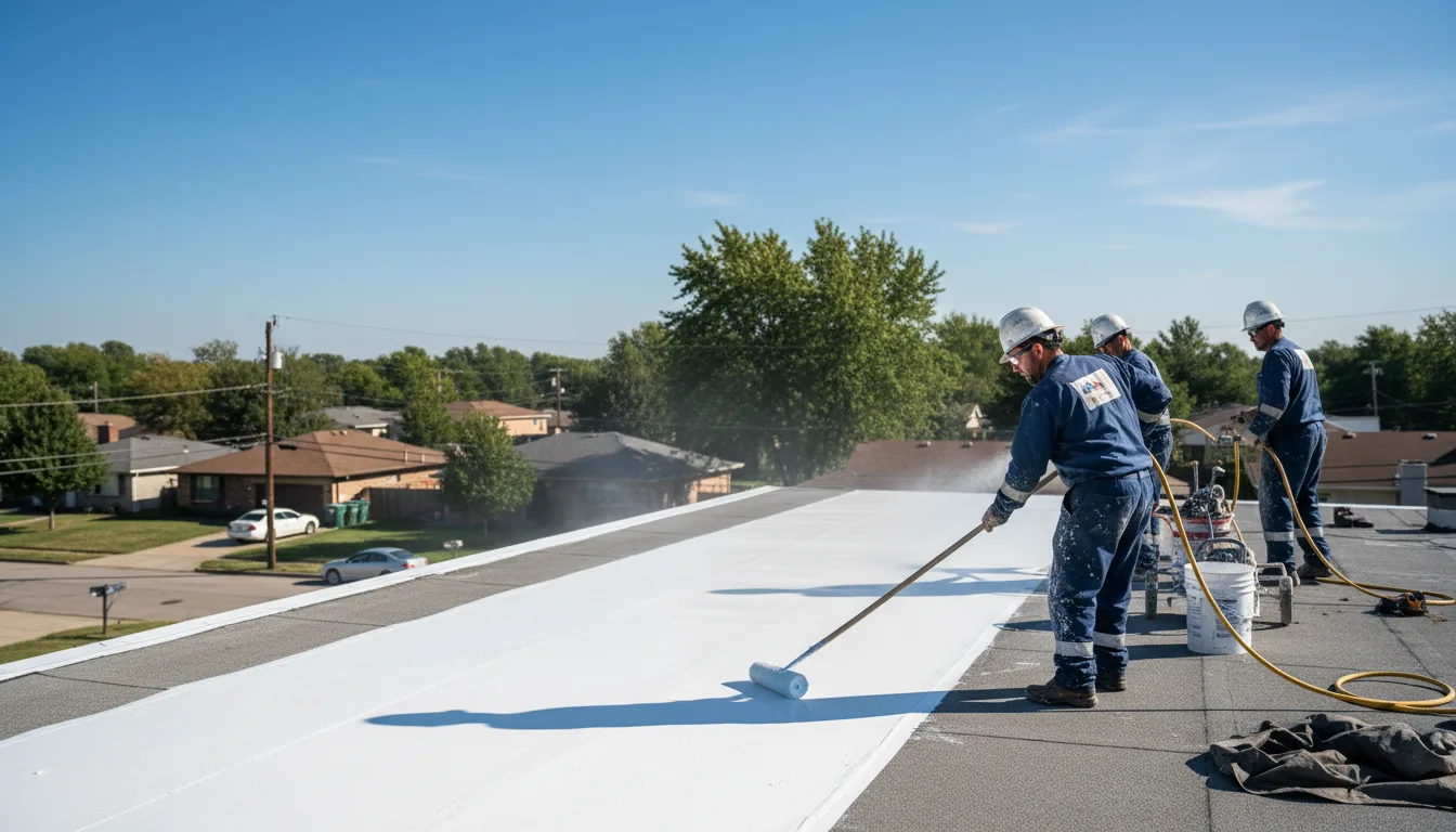 Commercial roof coating in Flower Mound, TX near me